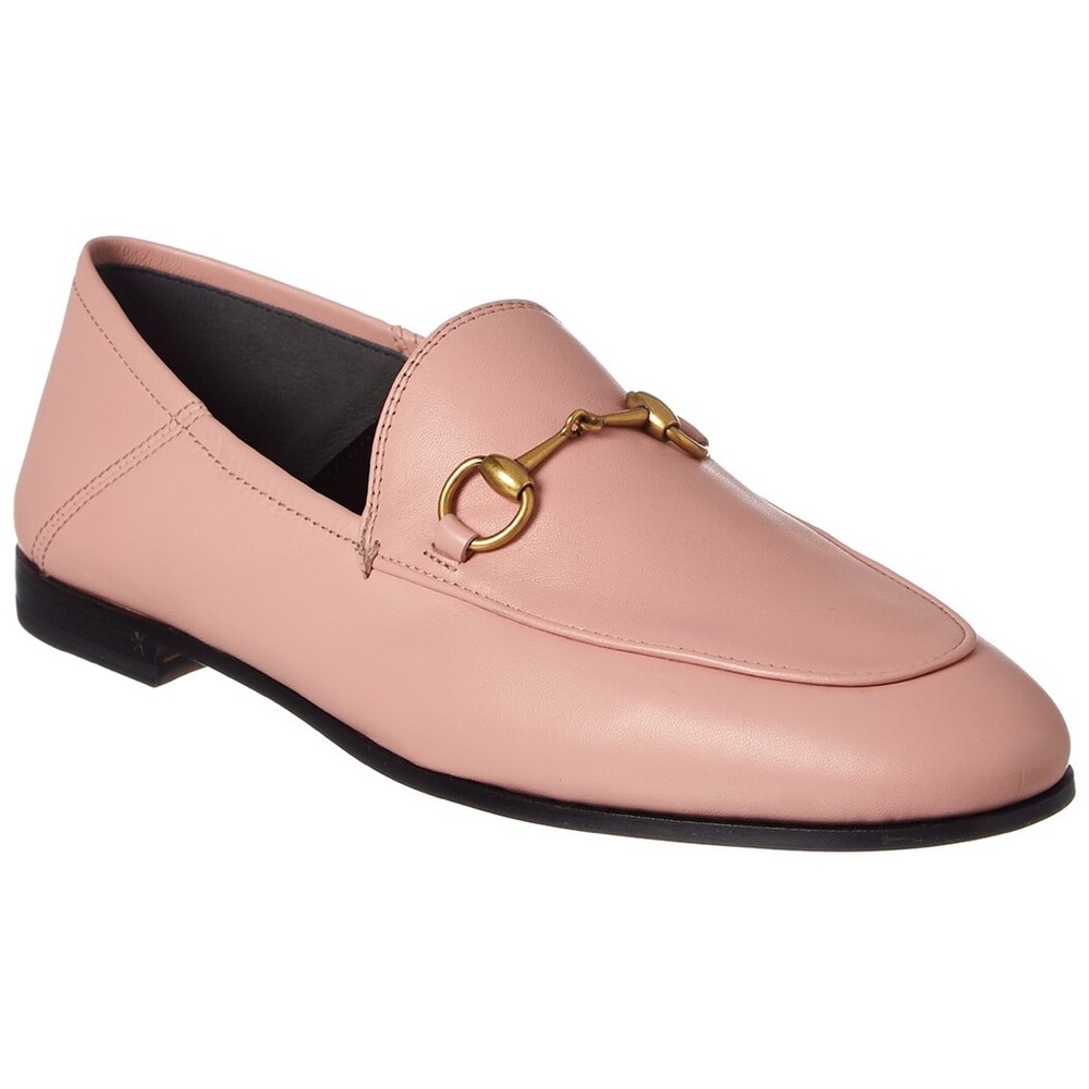 Authentic Gucci Brixton Horsebit Loafer Pink Calfskin Leather 
EU 37 US 7